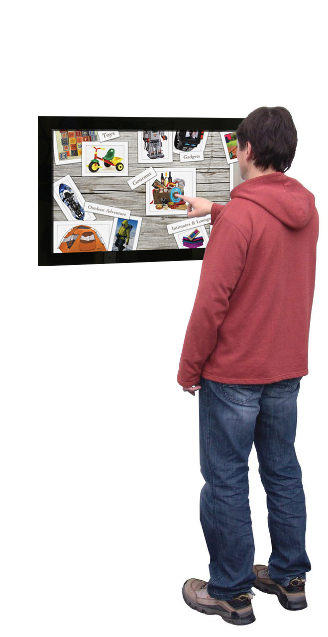 Wall-mounted Multi-Touch Screen Display
